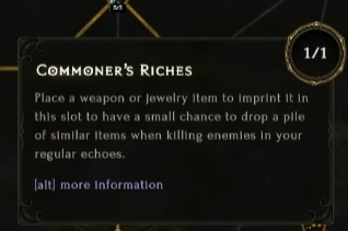 last epoch commoner's riches nodes effect description